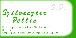 szilveszter pellis business card